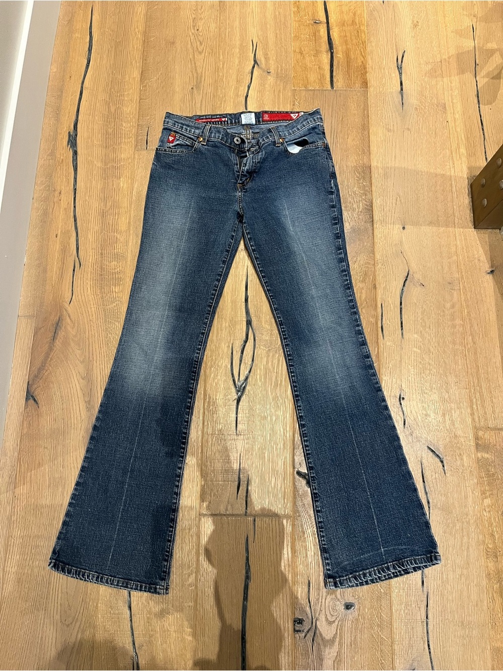 Dark Blue Guess Women's Bootcut Jeans